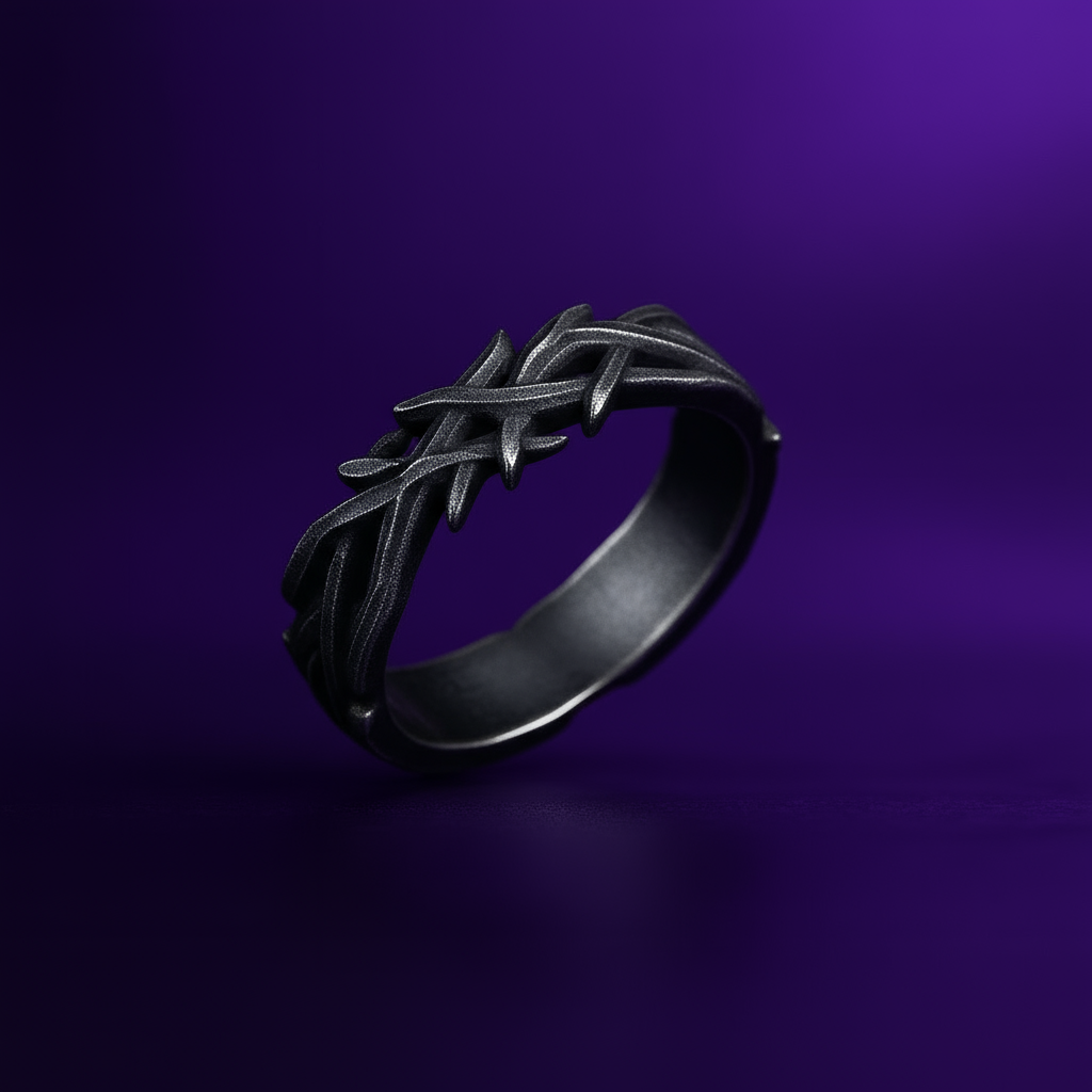 Anillo de corona de espinas