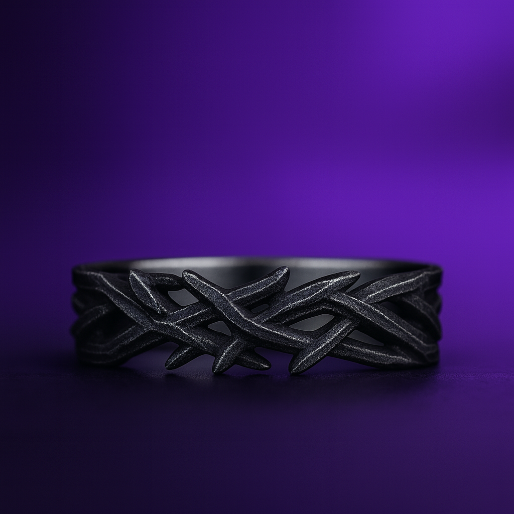 Anillo de corona de espinas