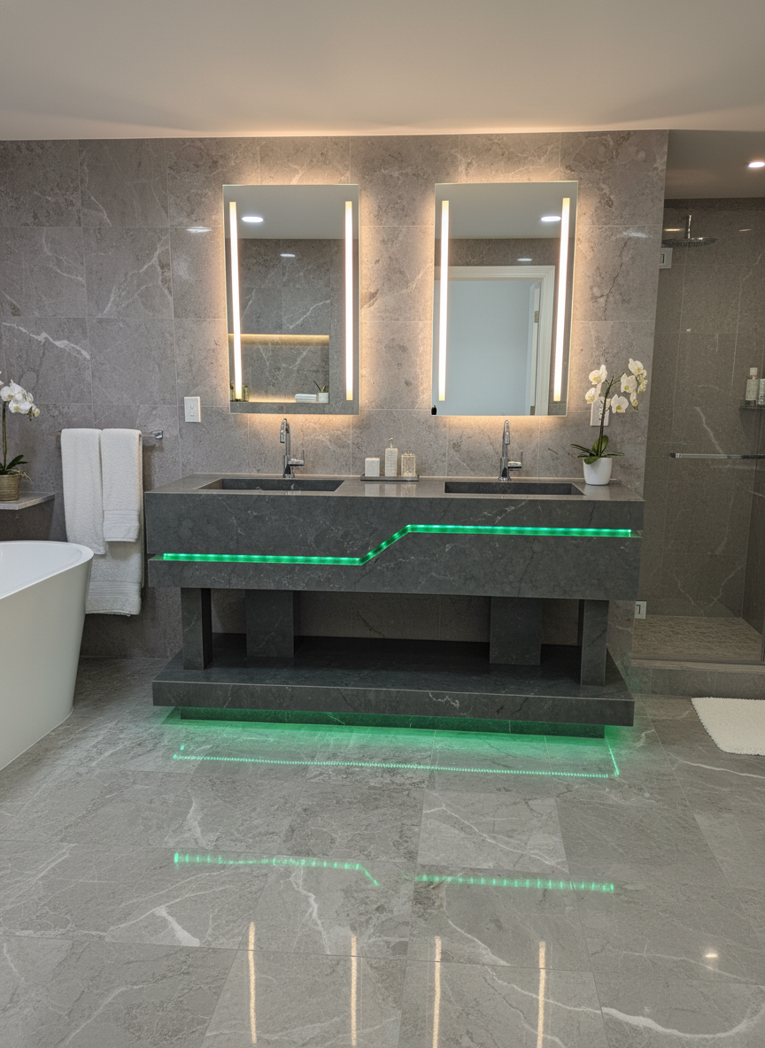 Modern Double Sink Vanity