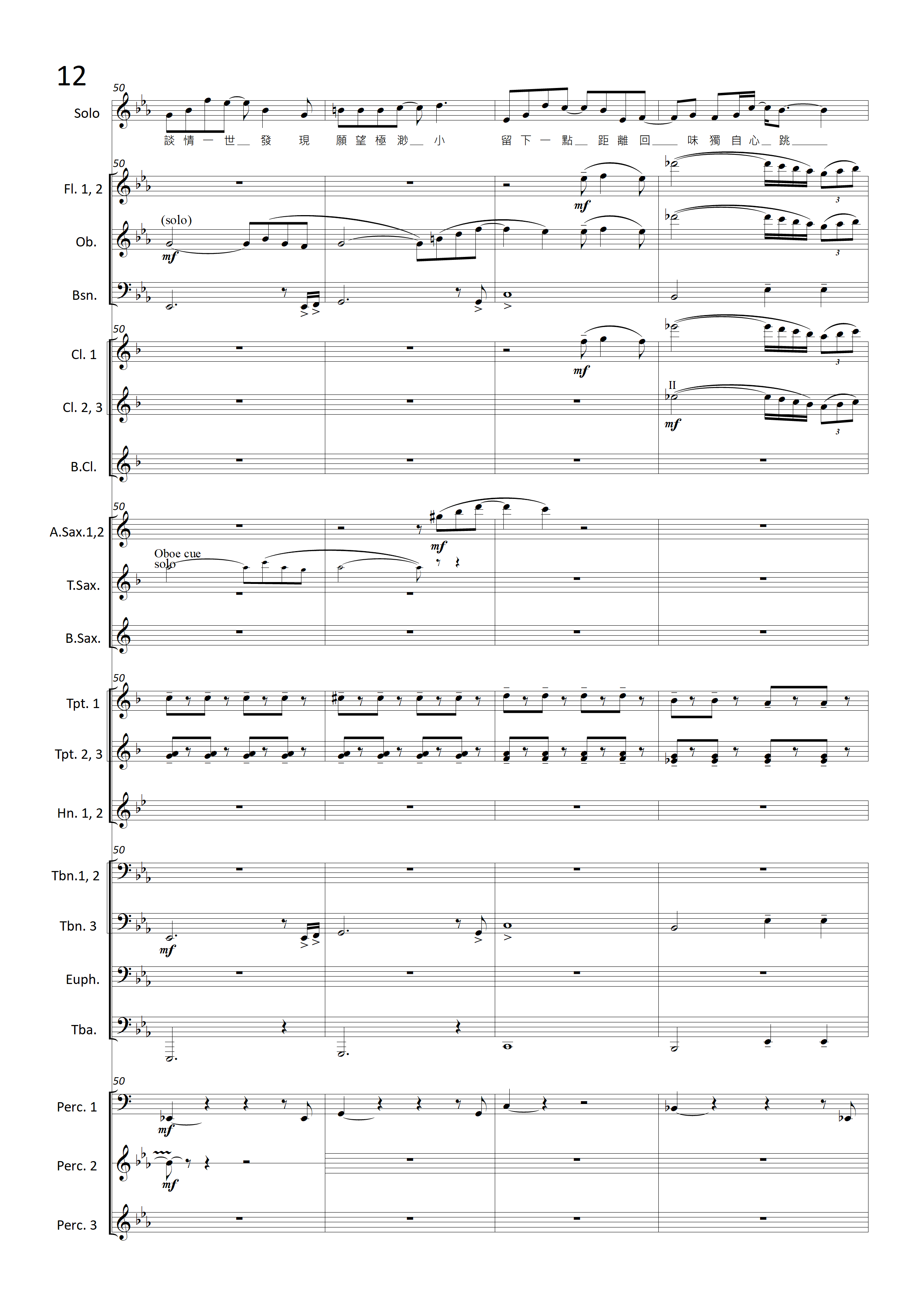 歡樂今宵 The Enjoyable Night arranged for Concert Band