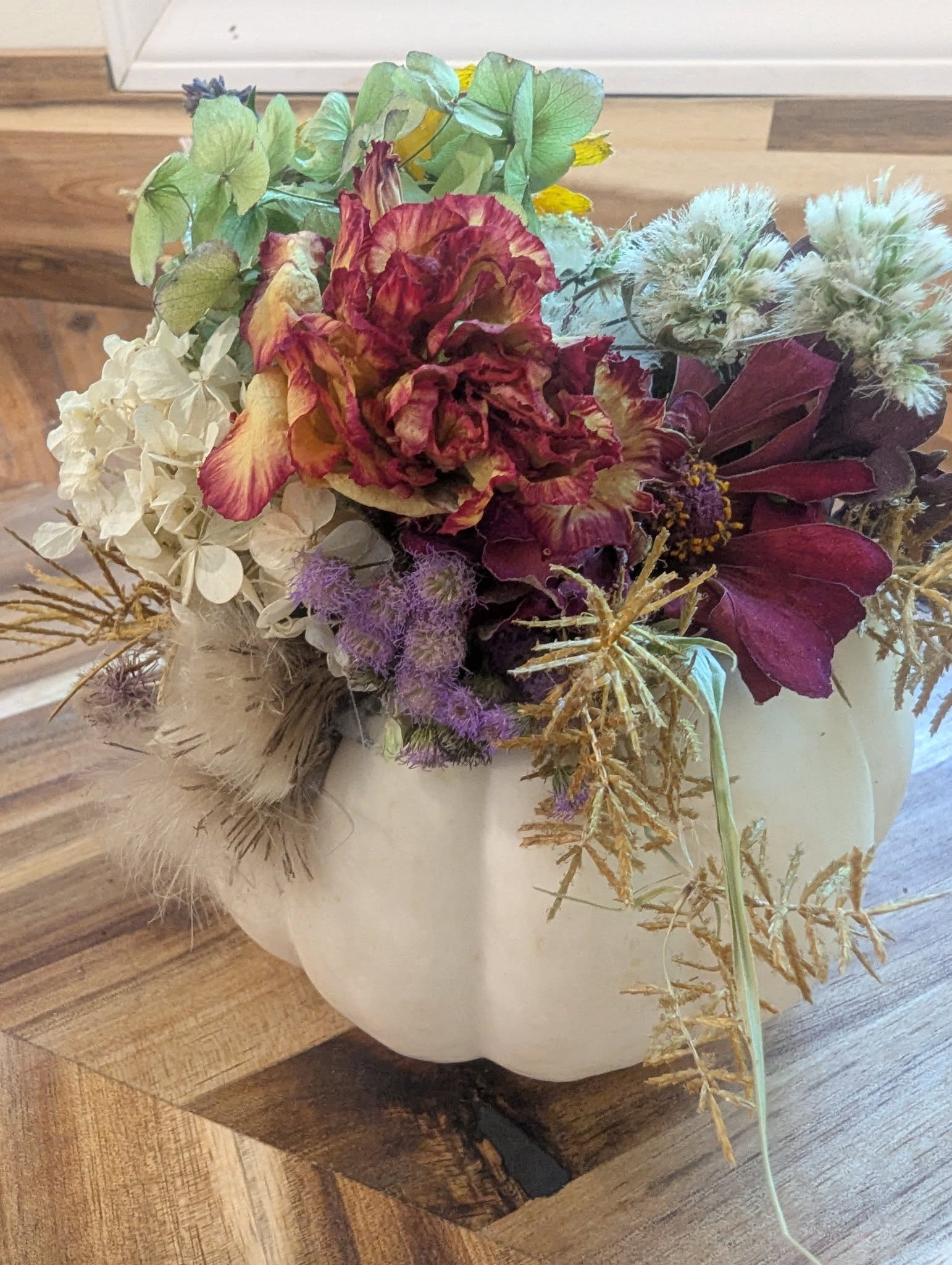 Decorative Pumpkin Floral Arrangement