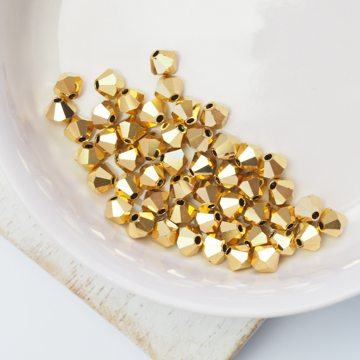 Golden beads