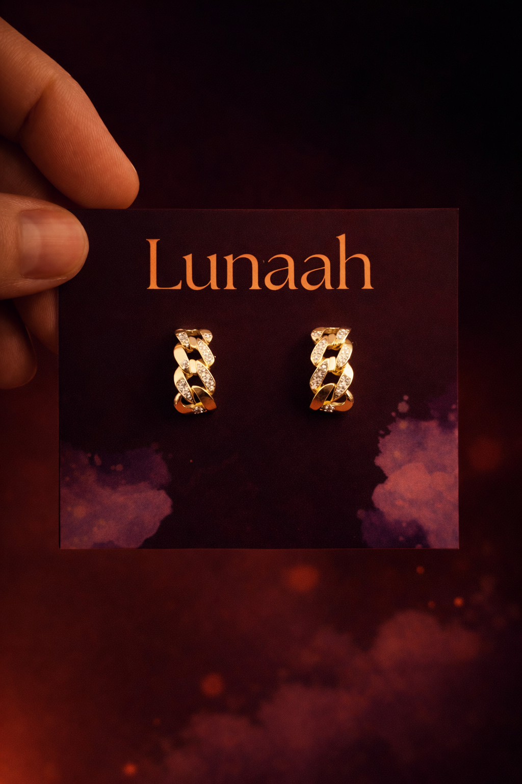 Lunaah Twisted Spark Hoops