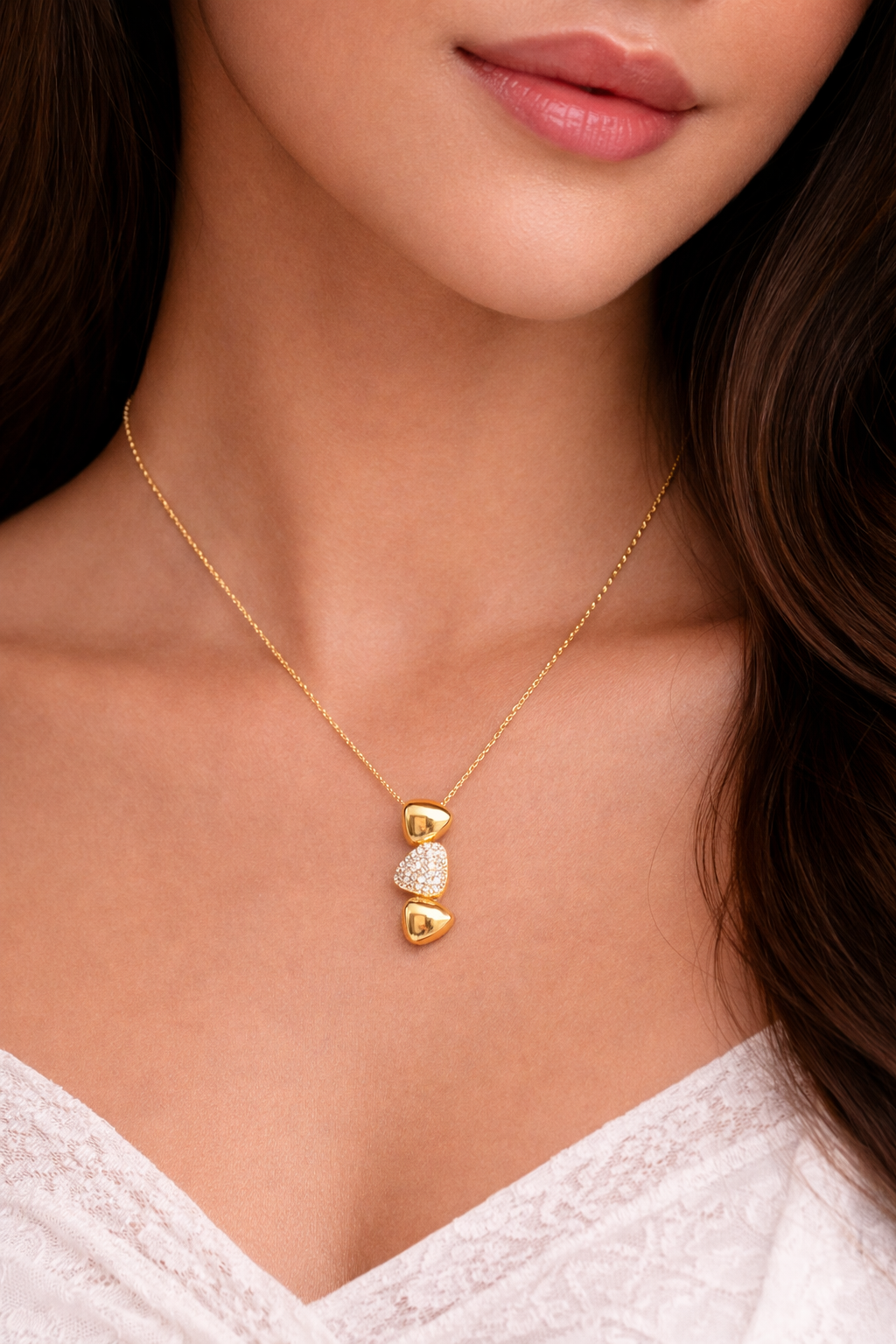 💖 Trinity Heart Necklace