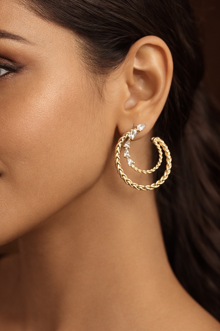 Lunaah Celeste Twist Hoops