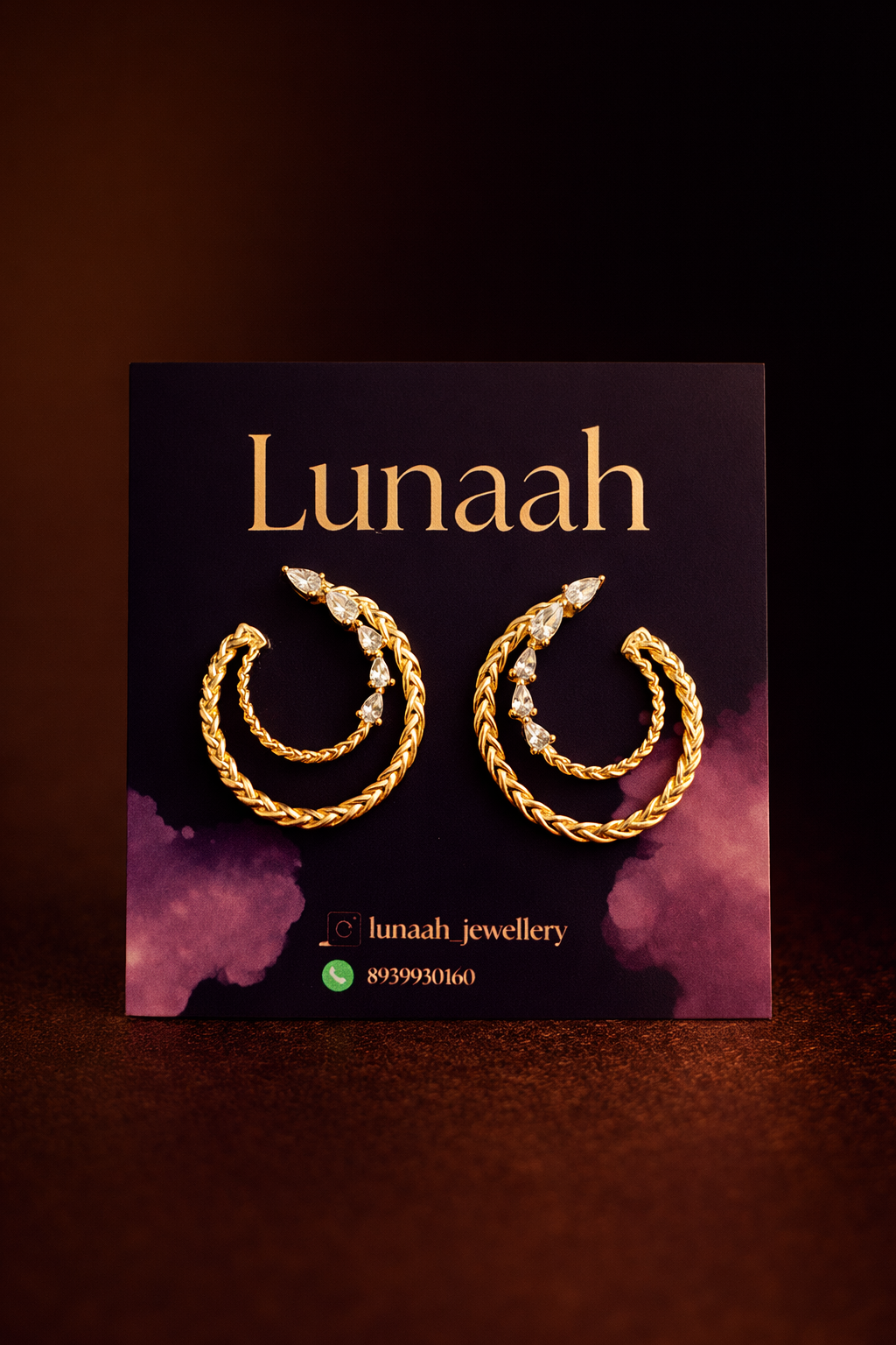Lunaah Celeste Twist Hoops