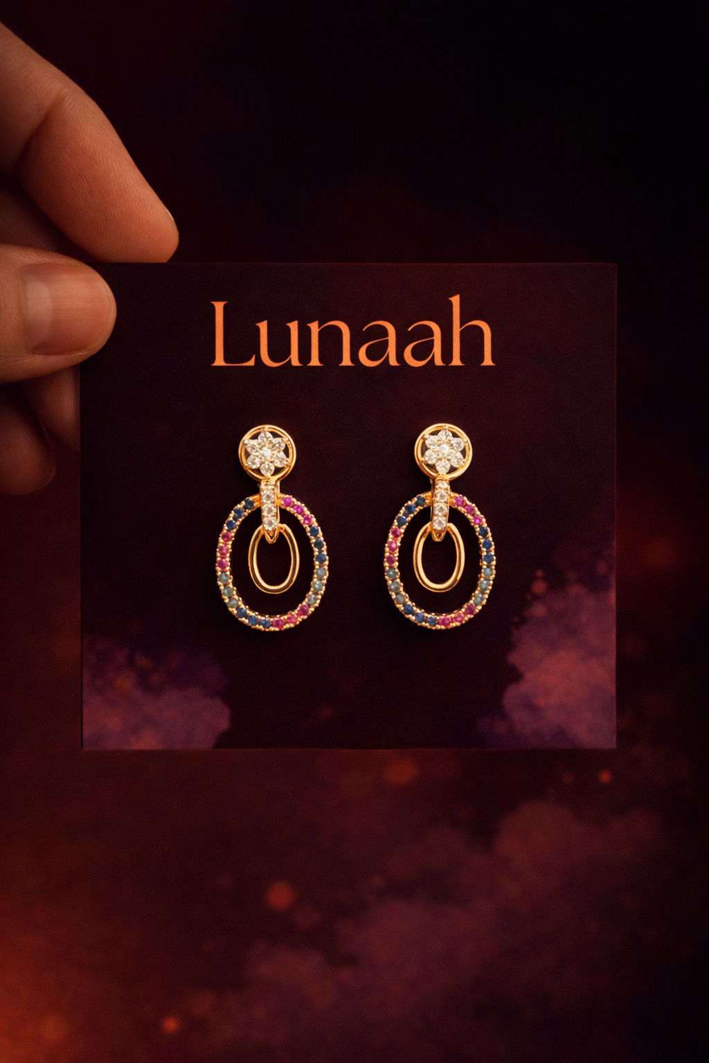 Elegant Lunaah drop earrings