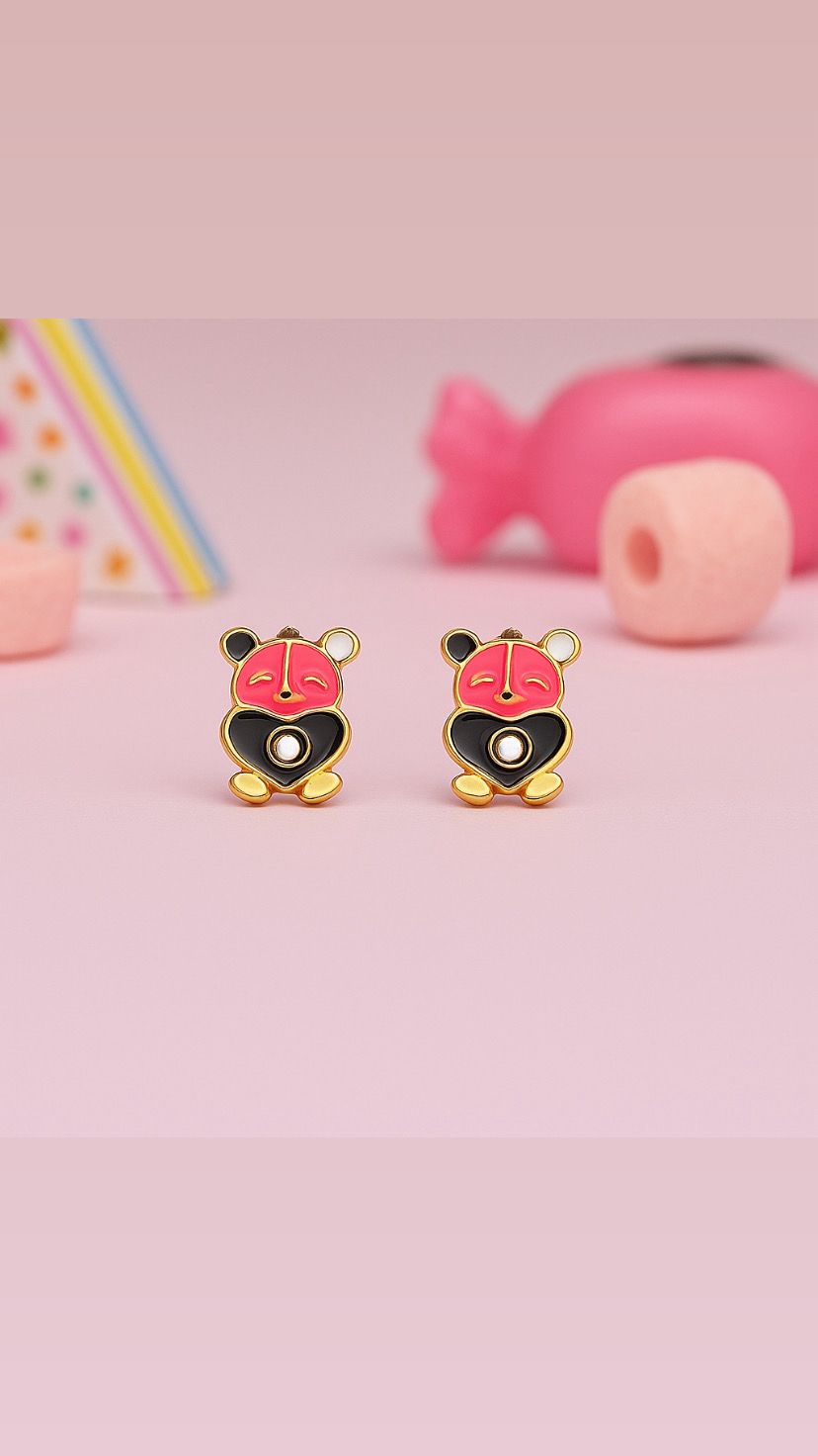 Cute Panda Stud Earrings