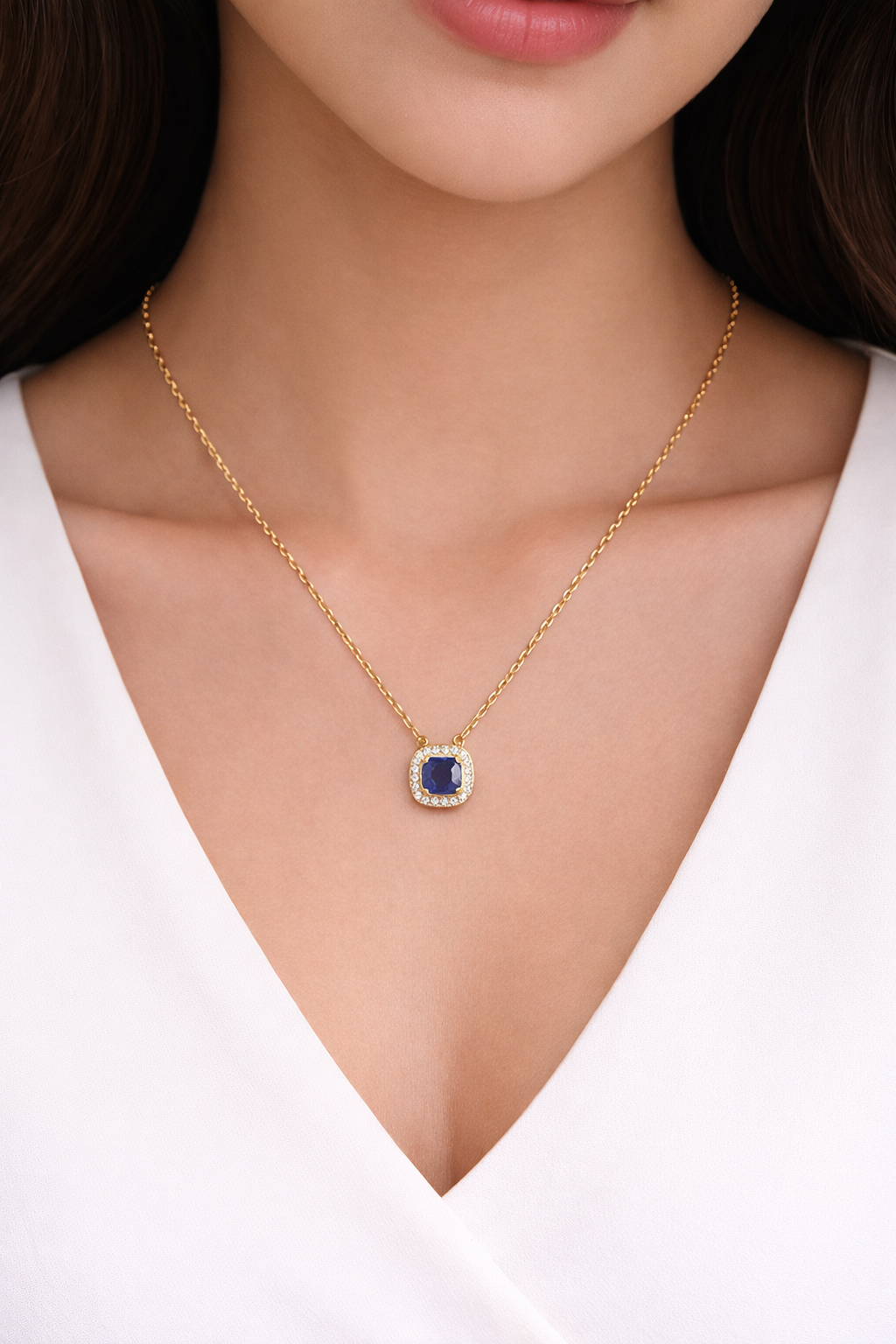 Midnight Blue Halo Chain