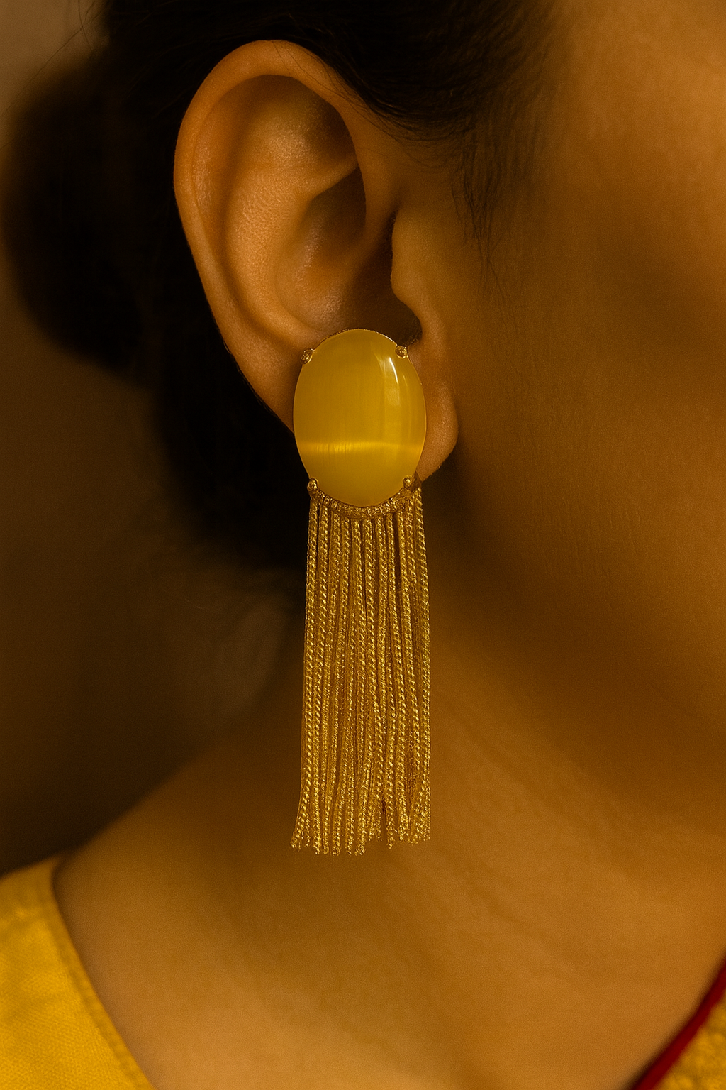 Swarna Tassel Glow - Yellow