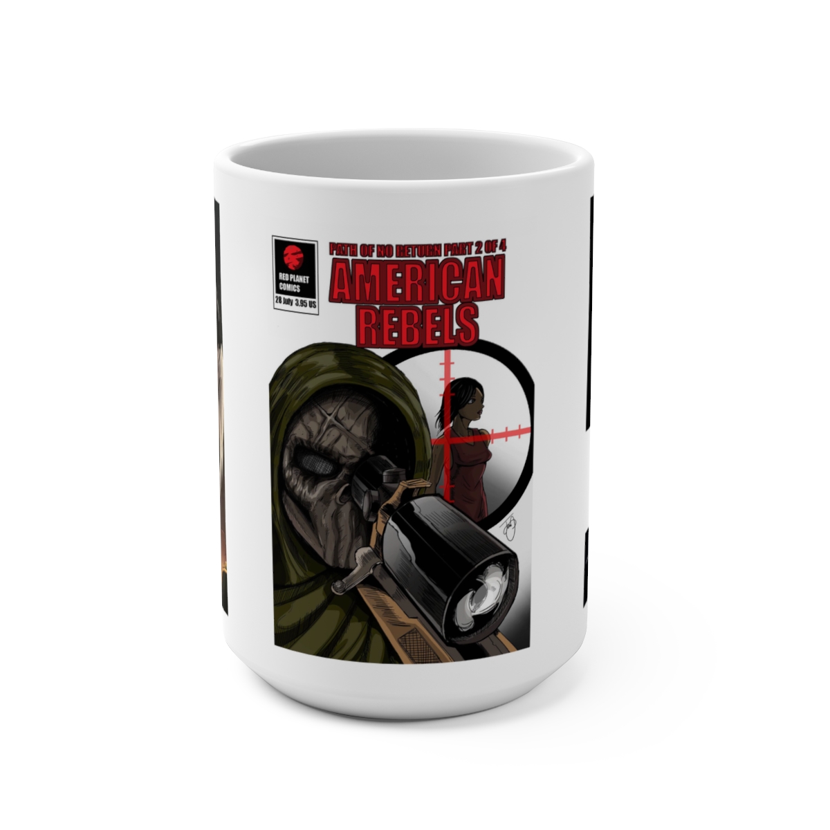Another version of The American Rebels Graphic Novel Mug