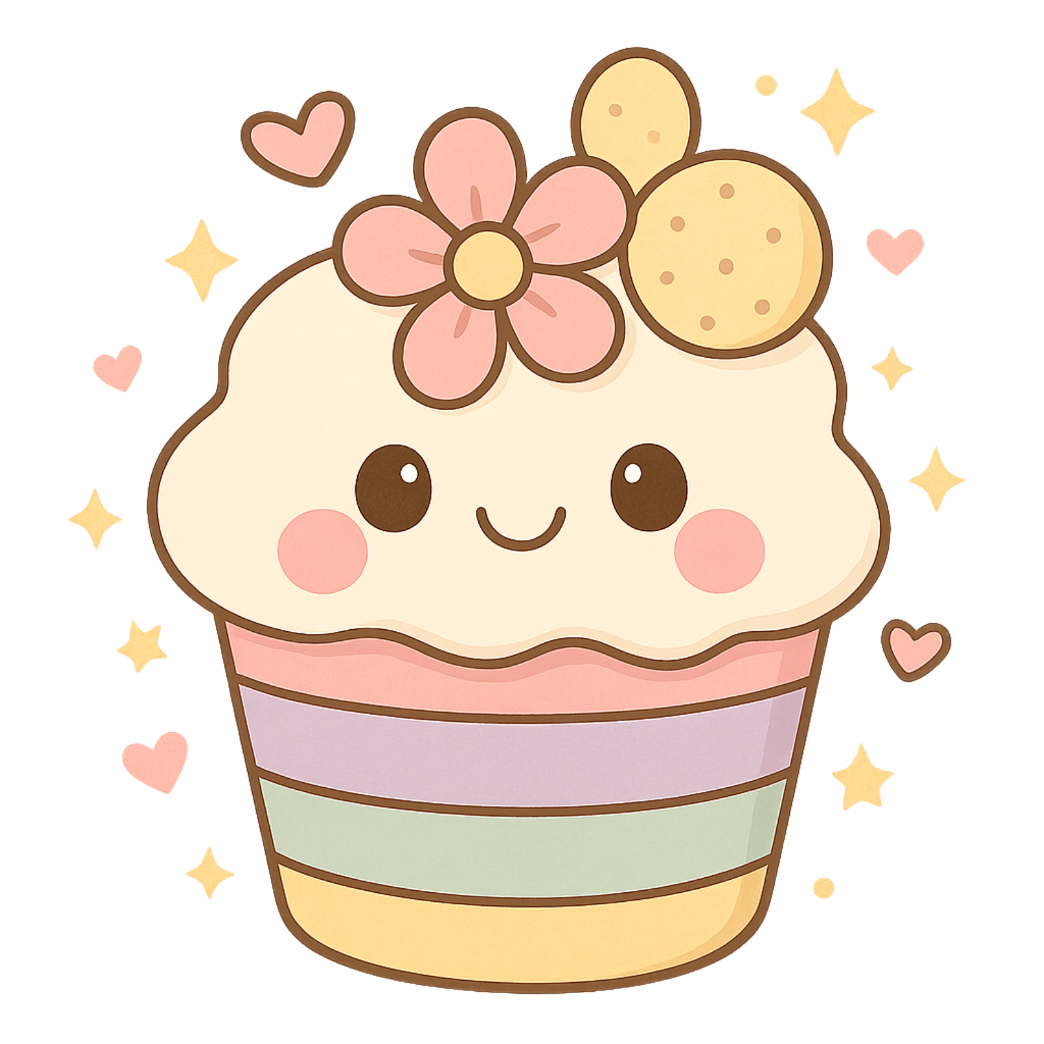 Free Halloween Cupcake Clipart (PNG, 300 DPI)