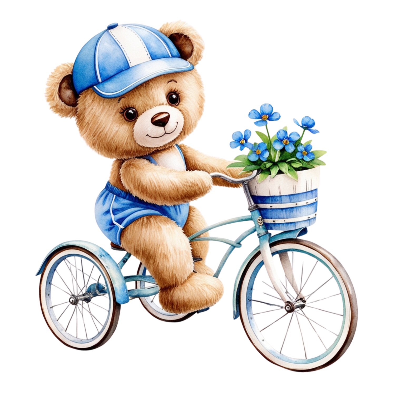 Bear on Blue Bicycle
