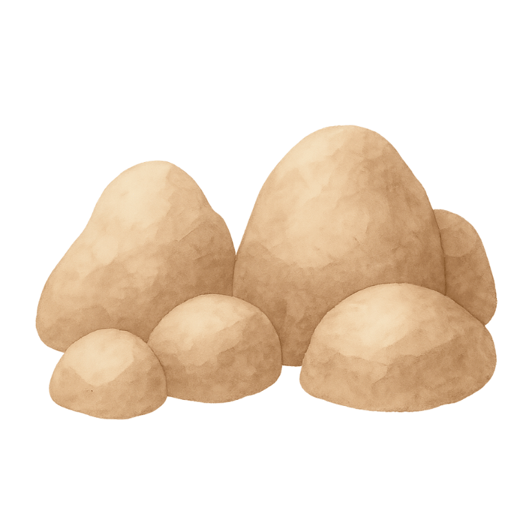 Free Watercolor Rock Pile Clipart