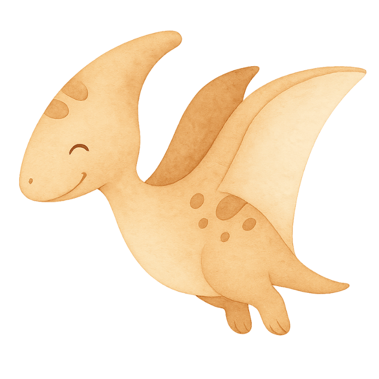Free Cute Pteranodon Watercolor Clipart