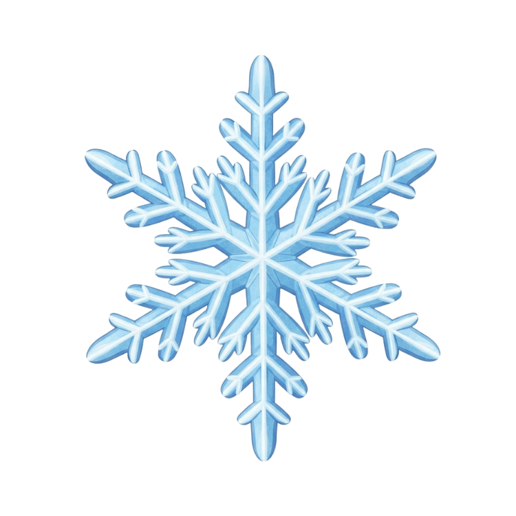 Free Blue Snowflake Clipart