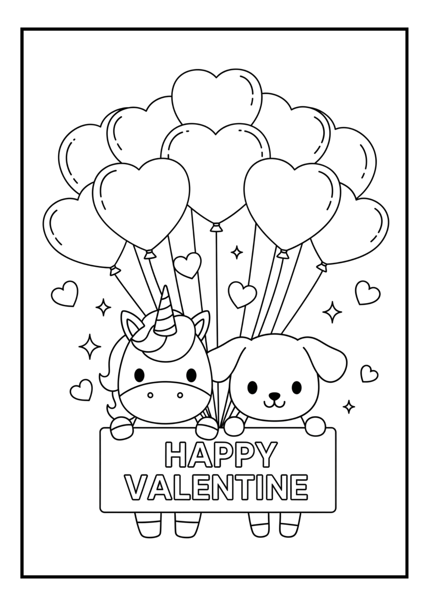 Free Love & Friendship Coloring Pages Set