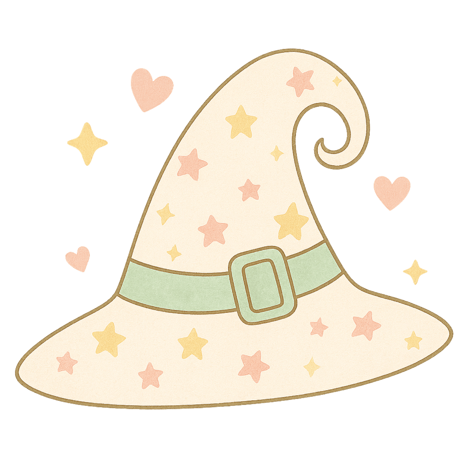 Free Halloween Witch Hat Clipart (PNG, 300 DPI)