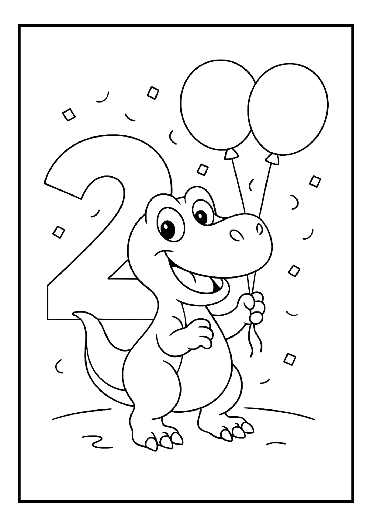 Free Dinosaur Numbers Coloring Pages 1–10 (PDF, 300 DPI)