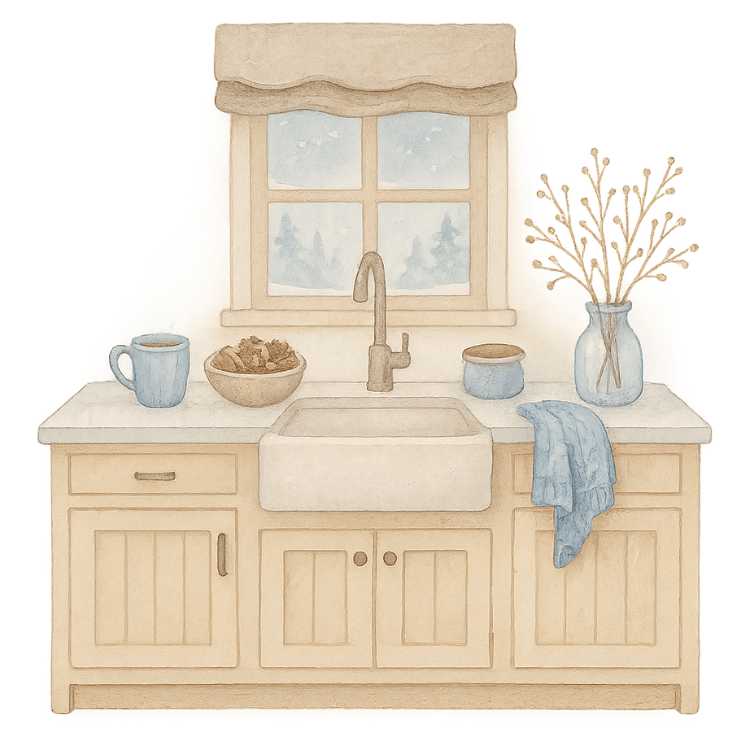 Free Cozy Winter Kitchen Clipart