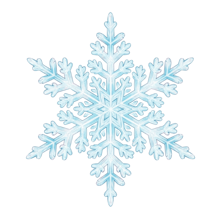 Free Blue Snowflake Clipart