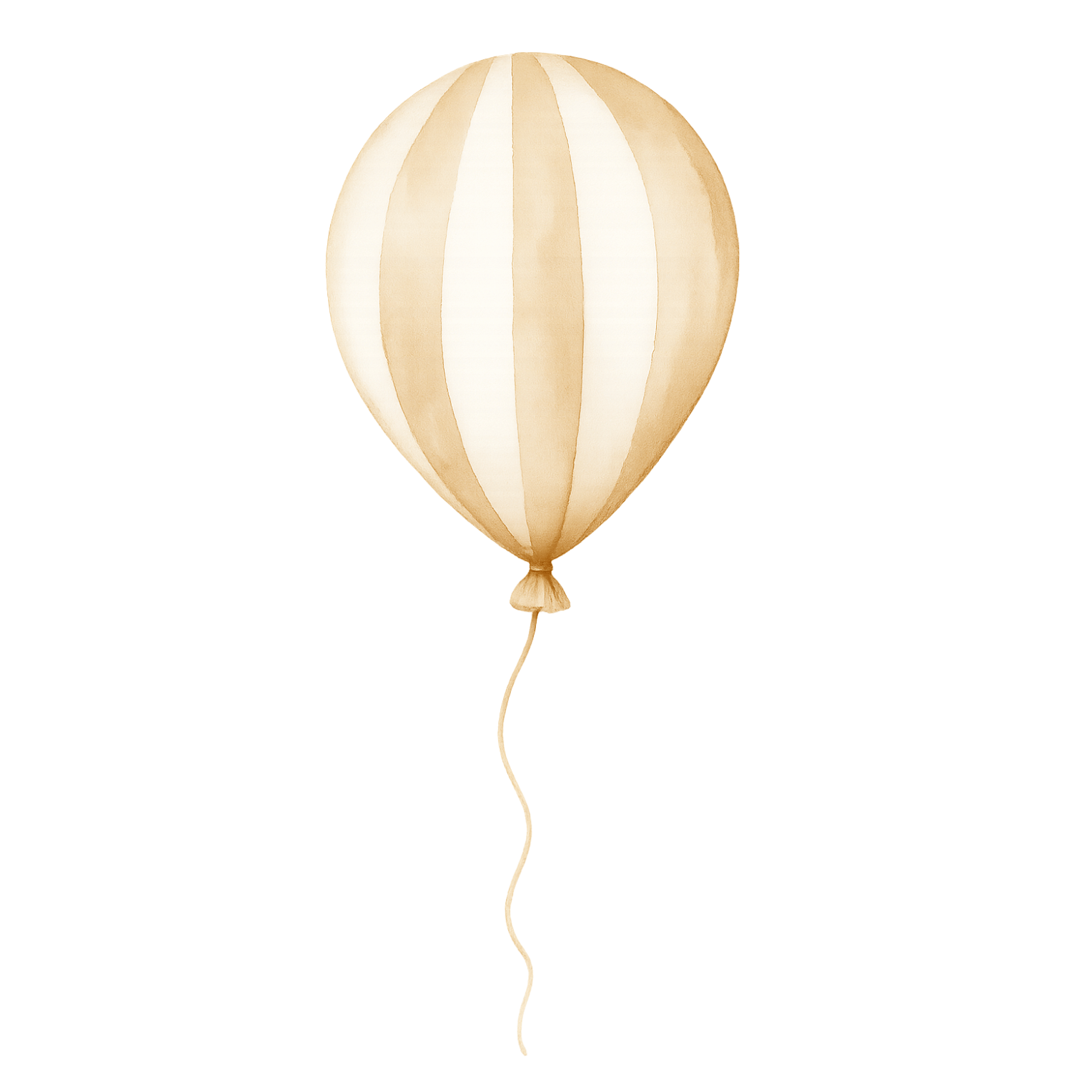 Free Neutral Striped Balloon Clipart