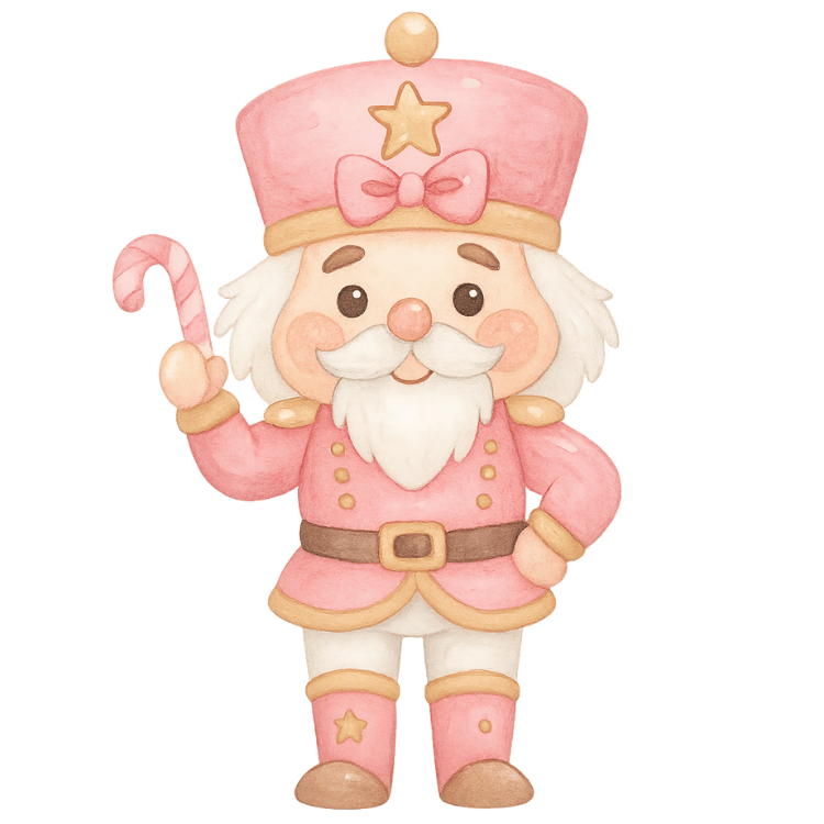 Free Pink Nutcracker Watercolor Clipart