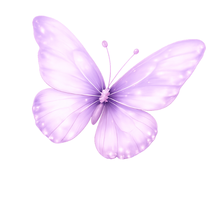 Free Lavender Butterfly Clipart