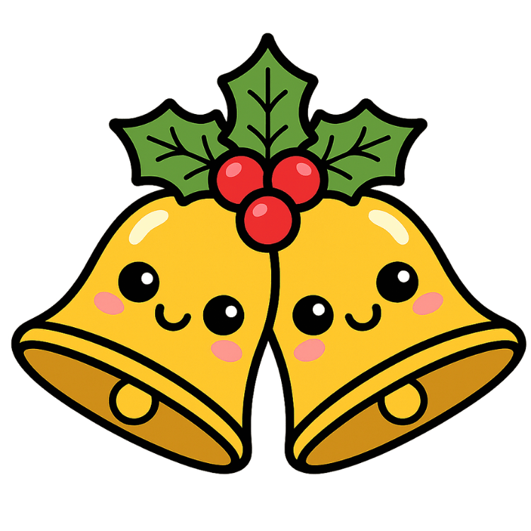 Free Cute Christmas Bells Clipart