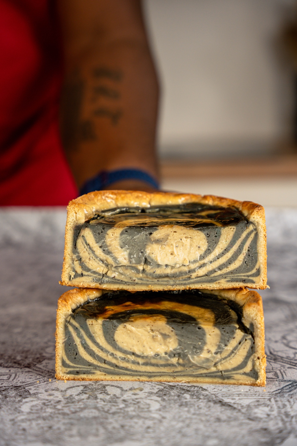 Flan marbré au Kinkeliba