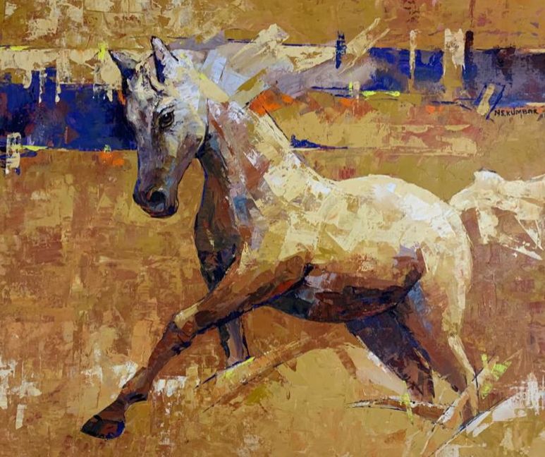Abstract Horse Painting