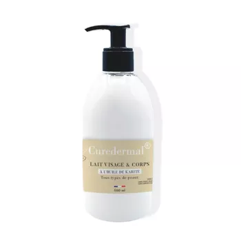 Lait Visage & Corps à l’Huile de Karité – Flacon Pompe 500 ml | Savonnerie de la Drôme