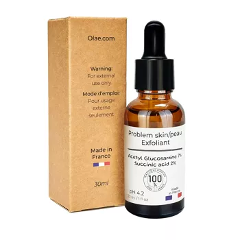 Gentle Exfoliant – N-Acetyl Glucosamine 7% & Succinic Acid 2% | Sérum Exfoliant Doux