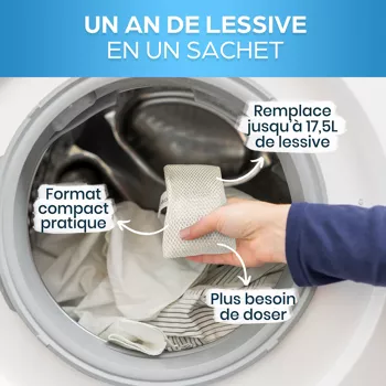 Lessive Écologique Réutilisable avec Billes de Magnésium – 350 Lavages – Alternative Zéro Déchet 🌍