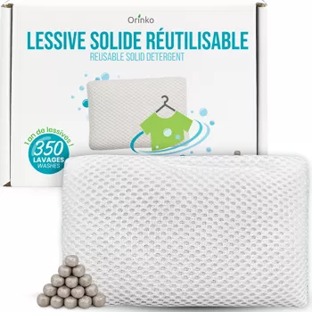 Lessive Écologique Réutilisable avec Billes de Magnésium – 350 Lavages – Alternative Zéro Déchet 🌍
