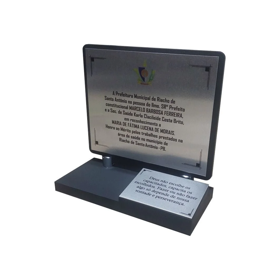 Placa para homenagem - 05