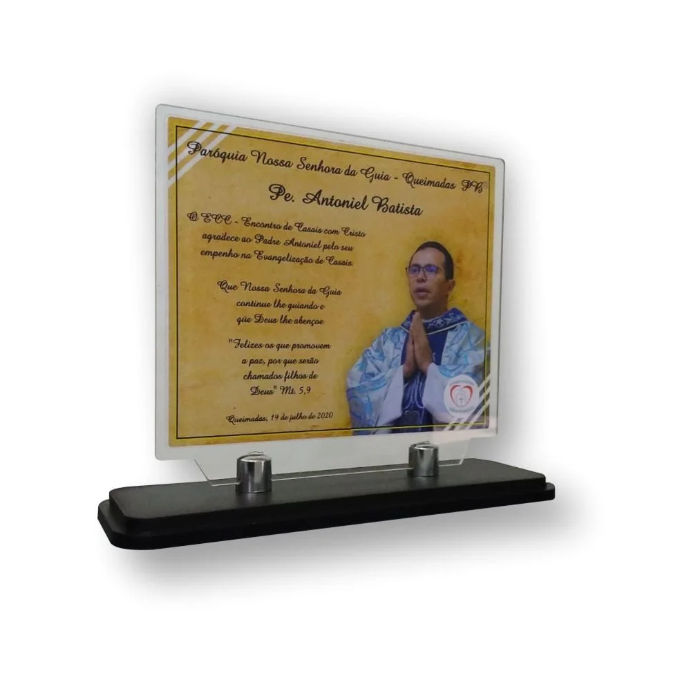 Placa para homenagem - 02