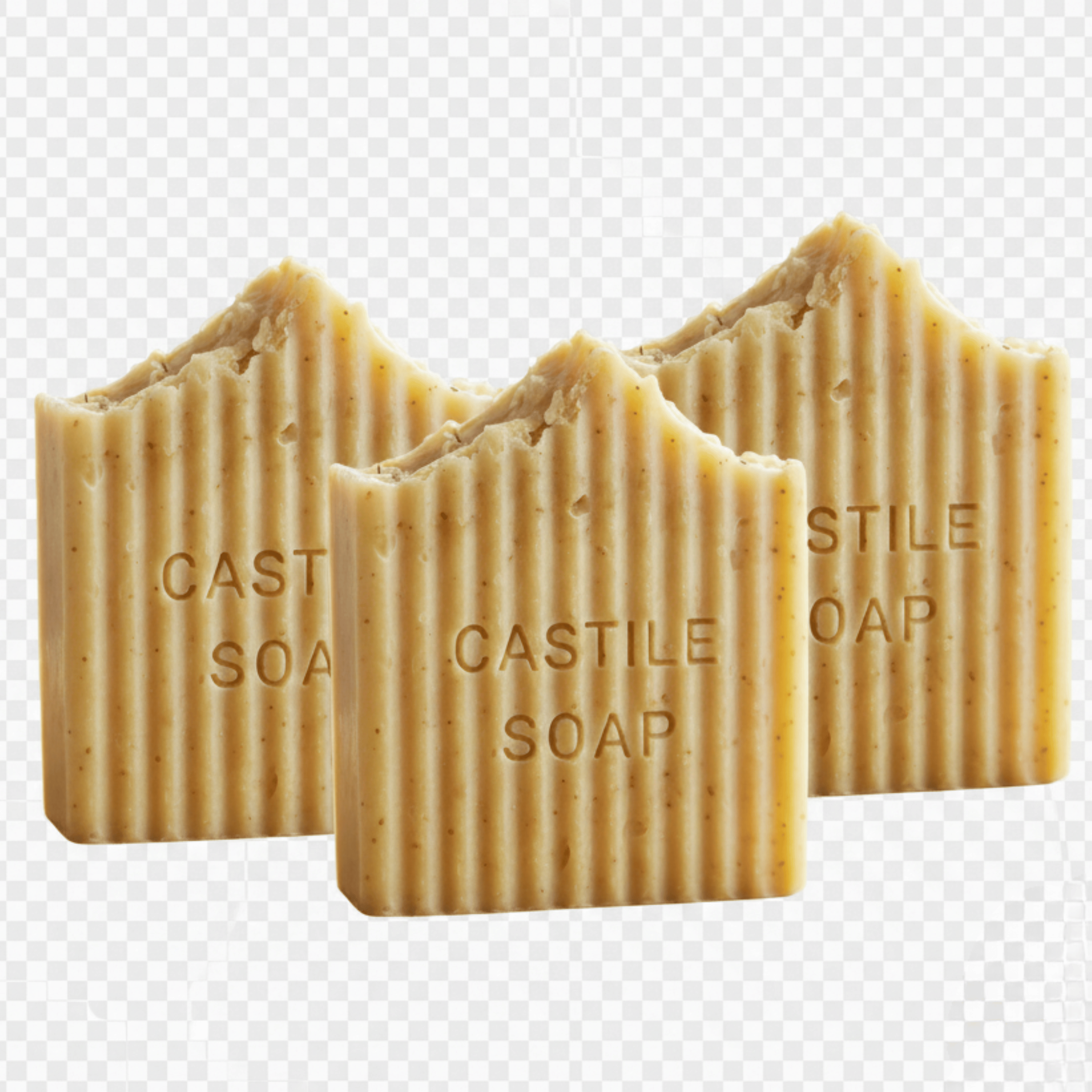 Back2Naturalness Pure Castile Soap Bars, 3 Pack, 1 lb, All Skin Types, Men & Women, Gift idea, Travel-Friendly