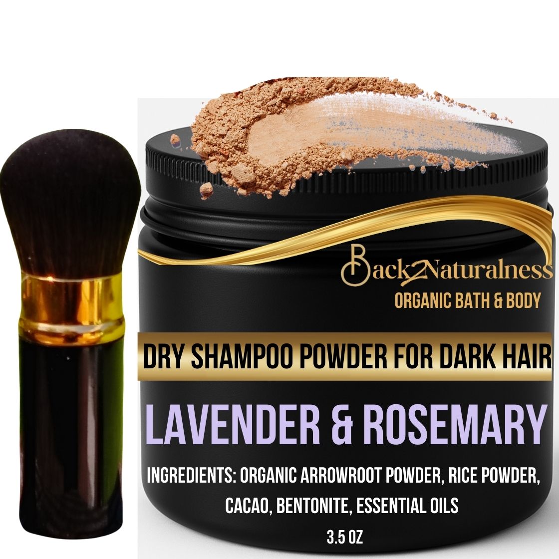 Dry Shampoo Powder for Dark Hair