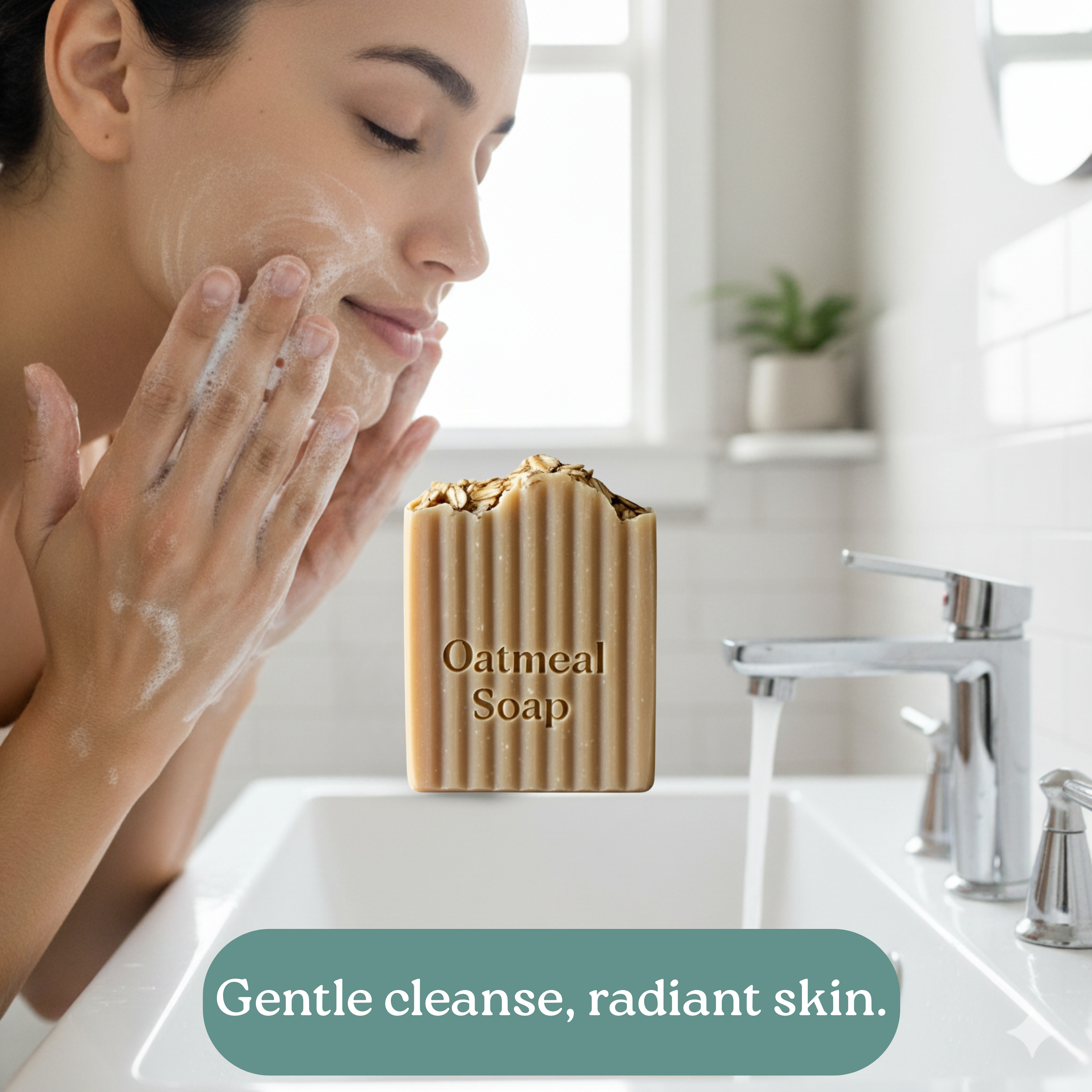 Gentle Oatmeal Soap for Face and Body 