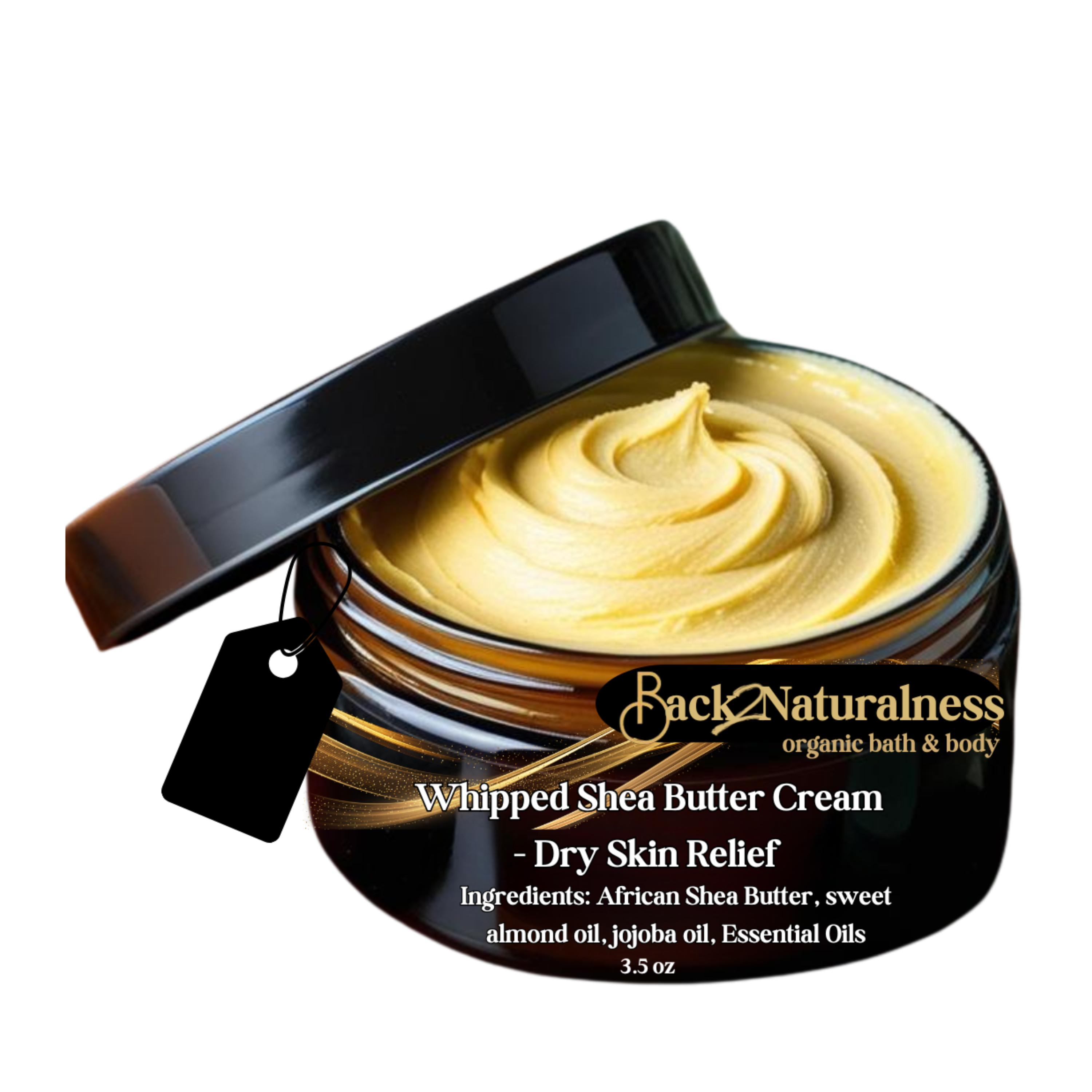 Creamy Shea Butter for Dry Skin, All Skin Types, For Men & Women, 3.5 oz 