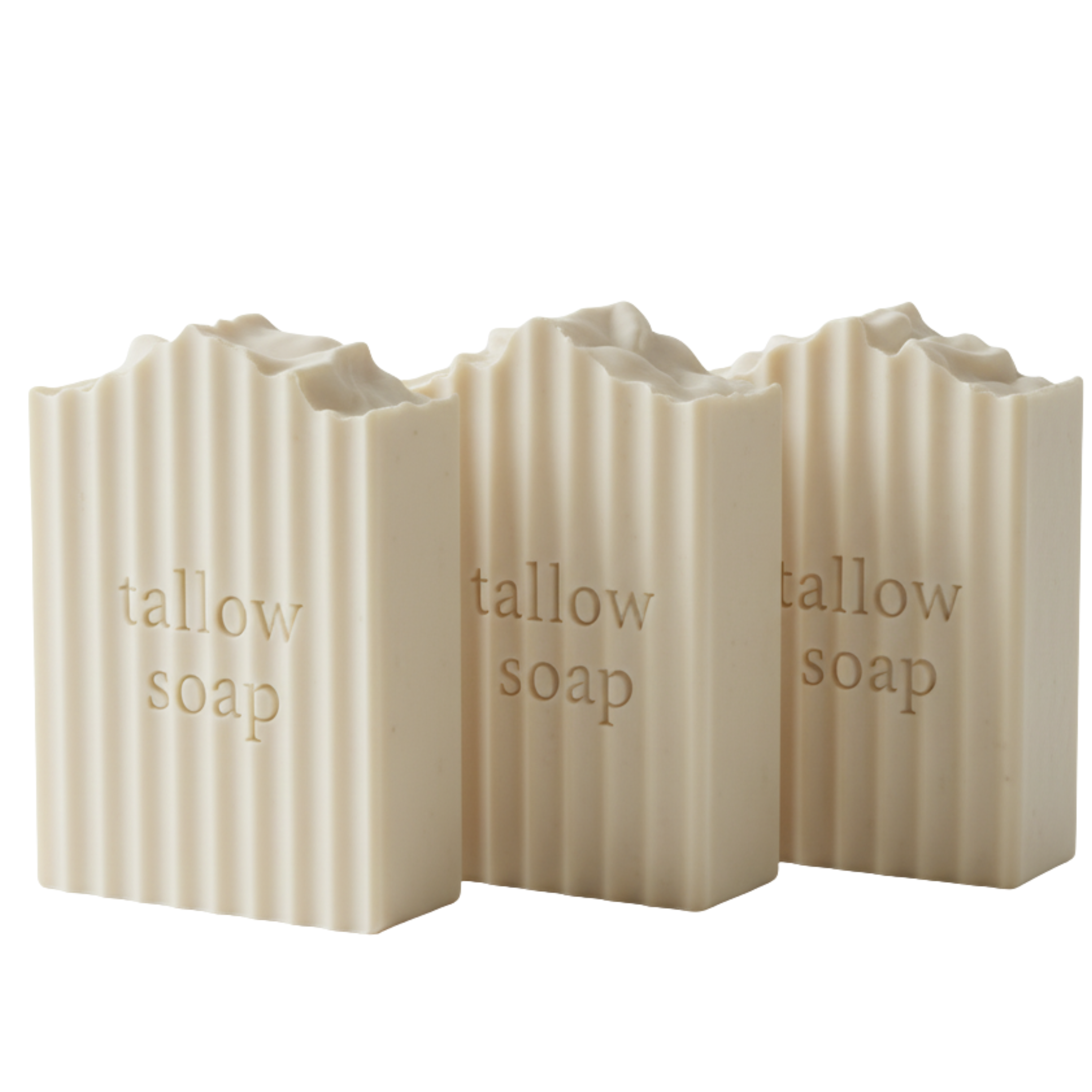 Beef Tallow Soap Bars for Face & Body, Men & Women, All Skin Types, 3 Pack