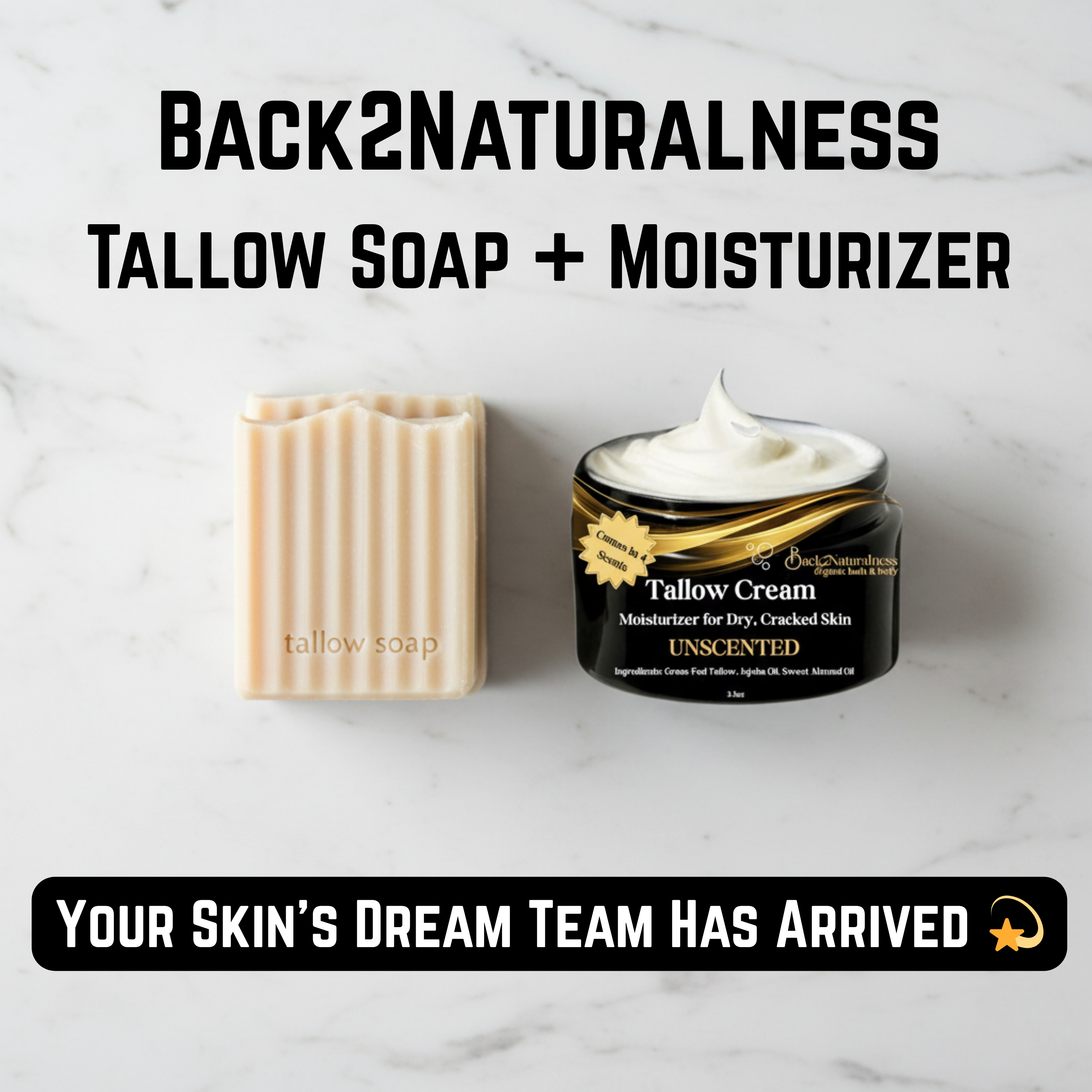 Tallow Soap and Moisturizer Set