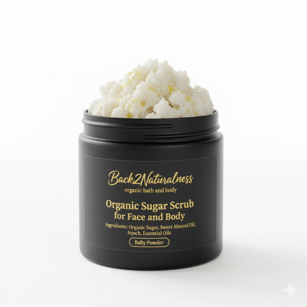 Sugar Scrub for Face & Body – Spa-Quality Exfoliation & Hydration (3.5 oz)