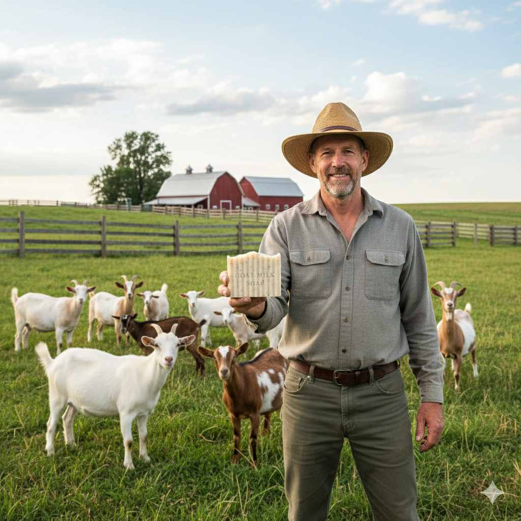 Back2Naturalness Goat Milk Soap – Fragrance-Free Bar for Eczema, Psoriasis, and Sensitive Skin- 1 Bar 