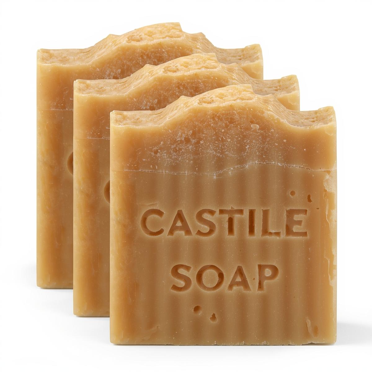 Pure Castile Soap Bars – Gentle Care for Sensitive Skin, 3-Pack or 1-Pack