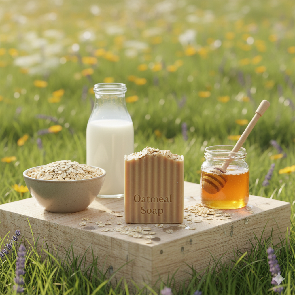 Gentle Oatmeal Soap for Face and Body 