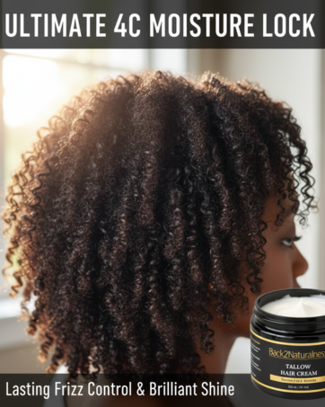 Tallow Hair Growth Cream Oil – Deep Conditioning Mask & Balm (3.5 oz)