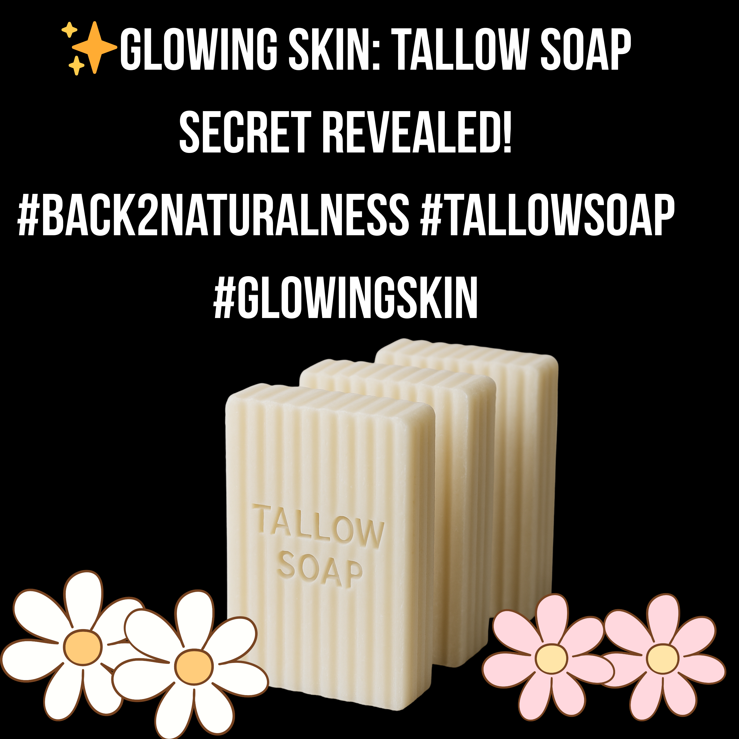 Beef Tallow Soap Bar for Face and Body - 1 Bar