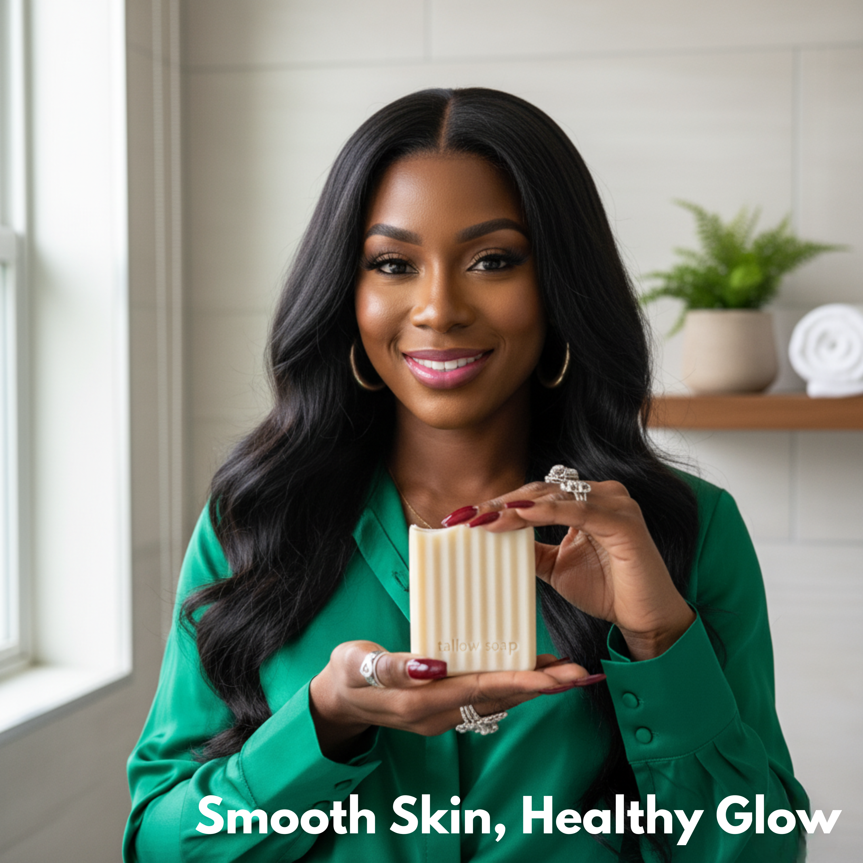 Tallow Soap, All-in-One Face & Body Soap for Natural Glow, 3 bars